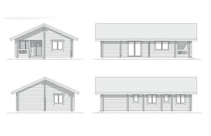 Cabaña de Madera Prefabricada, Villa de Madera Prefabricada con Cochera para Uso como Casa de Madera - Product Image 3
