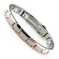 Bracelet en tungstène pour Couple, soins de santé, 99.999g, énergie magnétique, Germanium, Tourmaline, fer-Ion