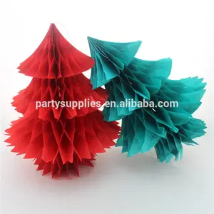 ハニカムティッシュペーパーchristams装飾紙の張り子のクリスマスツリー