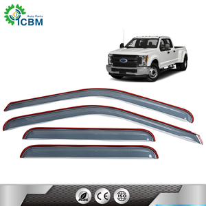 Xe Visor 4 cái/bộ cửa sổ xe làm lệch hướng gió & visors Sun visors mưa lá chắn gió lá chắn - Product Image 2