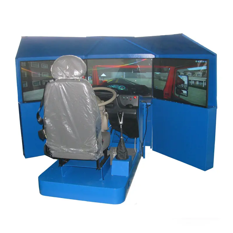 Simulador de condução de caminhão de reboque para condução da escola