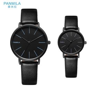 Hombre <span class=keywords><strong>mujer</strong></span> reloj mejor marca Simple correa <span class=keywords><strong>de</strong></span> cuero pareja reloj barato - Product Image 3