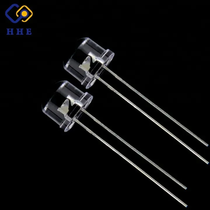 Super lumineux 8mm paille chapeau 0.5w blanc led dip diode pour lampe torche-HH-830CBWC-0.5w