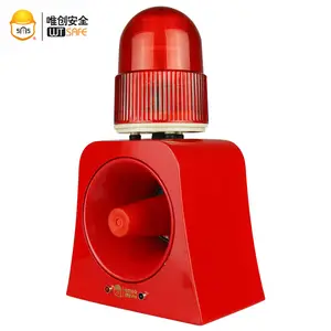 120db децибел звуковая и световая сигнализация беспроводной предупредительный маячок света с Сирена