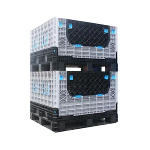 Large Collapsible Plastic Pallet Box Used for Fruits and Vegetable