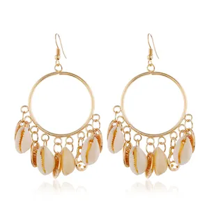 Fashion Gold Sea Shell Earrings For Women wholesale NS10000