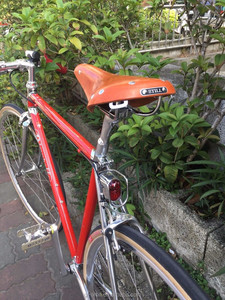 Selle de vélo en cuir de vache de haute qualité-STILL GCR-01 couleur miel pour hommes, vélos de montagne 242x176mm - Product Image 6