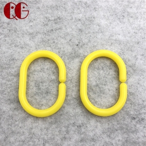 Kunststoff C <span class=keywords><strong>Ring</strong></span> Haken für Badezimmer Dusch stange Großhandel Dusche Silent Kunststoff Vorhang Öffnungs <span class=keywords><strong>ring</strong></span> mit Schlaufe für Bad