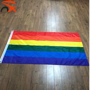 A buon mercato giallo <span class=keywords><strong>blu</strong></span> strisce rosse colombia grande <span class=keywords><strong>bandiera</strong></span> con 2 pcs erba anelli di tenuta - Product Image 5