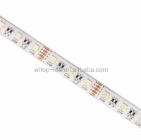 Bande LED à pixels RGBW étanche WTP de haute qualité DC5V 144 LED/m Sk6812 Connectivité USB/Type-C Corps en cuivre IP67 Température de couleur double