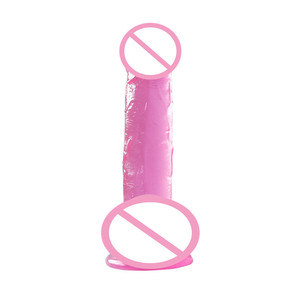 Realistischer klarer Schwanz Transparenter echter Schwanz mit Saugnapf Künstlicher Penis Kristall dildos