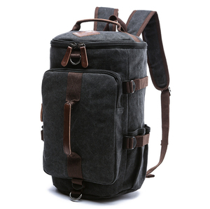 Ba Lô Du Lịch Vải Bố Kiểu Vuông Dọc Thùng Tròn Sức Chứa Lớn Ngoài Trời - Product Image 2