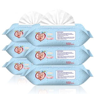 Toalhetes húmidos não tecido da amostra do oem, toalhetes baratos do bebê do estilo popular - Product Image 1
