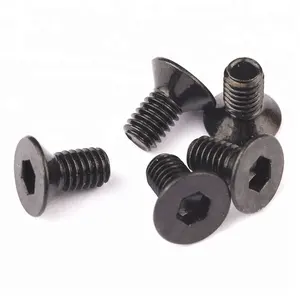 Factory Steel Black Zinc Plated Countersunk Flat Head Hexagon Socket Allen DIN 7991 Screw