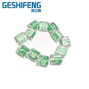 M 2020 Aqua Gem Cincin Perut Burung Merpati Aluminium, Cincin Merpati Plastik untuk Pita Merpati - Product Image 4