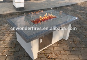 Hot Selling Cheap Price Propane Outdoor Firepit <strong>Table</strong> <strong>with</strong> Rectangle Stainless <strong>Fire</strong> <strong>Pit</strong> Pan Made in China - Product Image 2