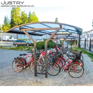 バイク小屋屋外ポリカーボネート屋根防水大型自転車カーポート