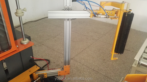 Máquina de embalaje de película elástica de palés completamente automática tipo transportador Envoltura de paleta elástica con abrazadera de película automática y corte
