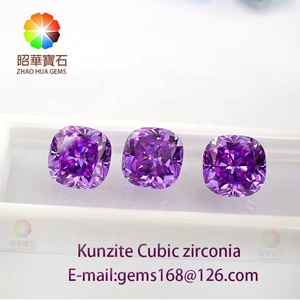 Coussin pierre précieuse de qualité supérieure, améthyste, Kunzite, zircone cubique, lavande, cz - Product Image 3