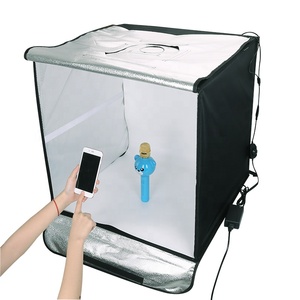 Hộp ánh sáng ảnh <span class=keywords><strong>led</strong></span> photo studio 60 CM Tất Cả-trong-một xách tay studio folded ảnh Nhiếp Ảnh hộp Liên Tục chiếu sáng Kit - Product Image 1