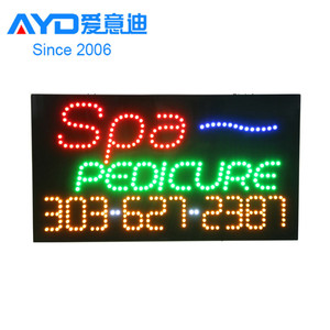 Enseigne LED d'ouverture pour publicité intérieure, idéale pour les salons de beauté, pédicure, épilation, et affichage des prix de carburant - Product Image 2