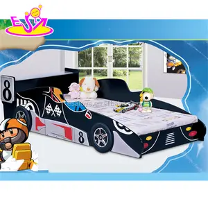 おもちゃ新しいデザイン子供木製レースカーベッド、高品質子供木製レースカーベッド、安い赤ちゃん木製レースカーベッドW08A026