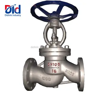 Válvula de controlo do corpo da flange do flange da válvula do controlo do globo de aço carbono din wcb dn100 pn16 com preços