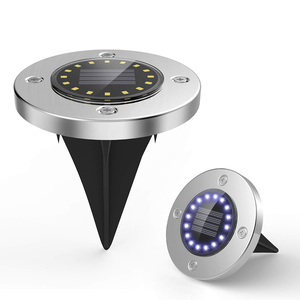 16 LED IP65 Waterproof <strong>Solar</strong> Powered Underground <strong>Lights</strong> Outdoor <strong>Solar</strong> <strong>Ground</strong> <strong>Lights</strong> for Lawn Pathway Garden - Product Image 1