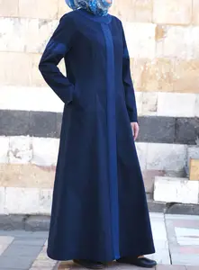 Designs Abaya Fabric Wholesale Factory Direct Cotton Black Women OEM Service Adults Middle East Woven Muslim Abaya