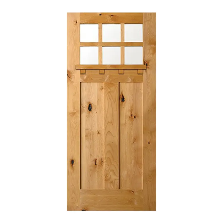 Interior Wooden Door Design MDF Timber Slab Sliding Barn Shaker Door