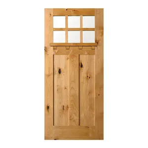 باب خشبي داخلي تصميم من خشب ليفي متوسط الكثافة الأخشاب بلاطة انزلاق الحظيرة باب شاكر