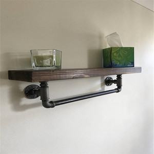 Đường Ống công nghiệp Phòng Tắm Phần Cứng Lịch Thi Đấu Thiết Lập bởi Ống Trang Trí Nội Thất | 3 Mảnh Kit Bao Gồm Móc Áo Dễ Uốn Đúc Sàn Sắt mặt bích - Product Image 6