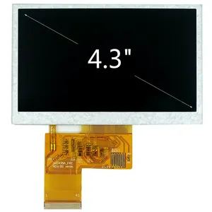 480x272 tft lcd 4.3 אינץ עם 1000 cd/m2 בהירות גבוהה בהיקות גבוהה