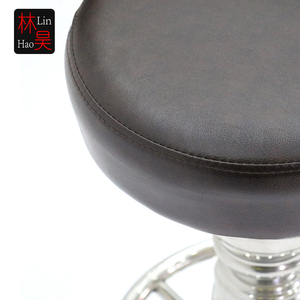 Modern <strong>Black</strong> Metal Stainless Steel Leather Seat Restaurant Hotel <strong>bar</strong> <strong>Stools</strong> - Product Image 4