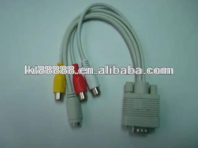 Kabel Vga Konektor Kawat Rca Vga Ke RCA