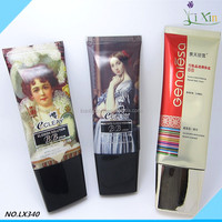 Conteneur de lotion crème de soin PE fini brillant D19mm 20g personnalisé Tube de compression d'emballage cosmétique souple LX340 LIXIN/OEM