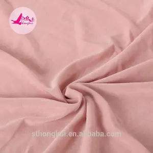 China Hersteller billige Milch seide Stoff/Polyester Spandex Stretch Stricks toff für Kleidungs stück