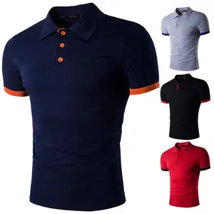 AMAZON Shopify Summer New Fashion Men's Blank Design T-shirt High Quality POLO T Shirts