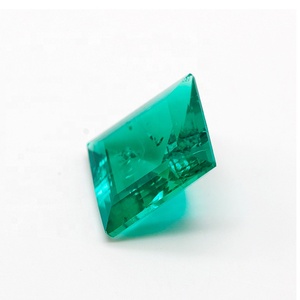 Loose אמרלד חן כיכר צורת צעד לחתוך סינטטי אמרלד - Product Image 5