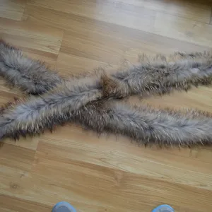 Genuine Collar Hood Trimming real raccoon Fur Collars