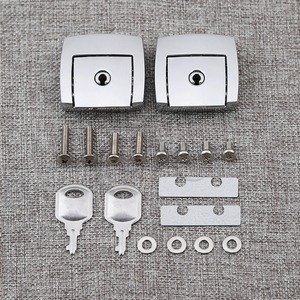 TCMT XF2906365-01-E Kits de couvercles de loquet pour Tour Pack Pak chromés pour <span class=keywords><strong>Harley</strong></span> Touring Road King 1988-2013 - Product Image 3