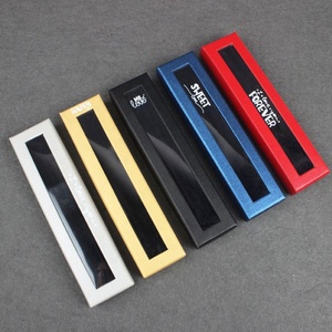 Wholesale High-grade Spot Empty Paper Gift Pen Packing Box With Clear PVC Window
