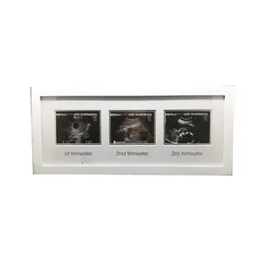 MDF di Legno Handprint e Footprint Argilla picture Photo Frame orma del bambino photo frame