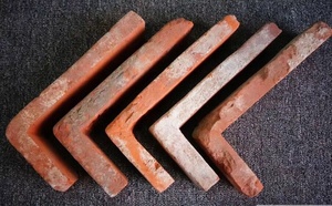 Bloques de arcilla de ladrillo de pared fina, ladrillos de patio antiguo - Product Image 5