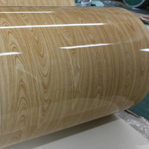 Tôles d'<span class=keywords><strong>acier</strong></span> pré<span class=keywords><strong>laqué</strong></span> (PPGI) à motif grain de bois, motif brique florale, motif marbre, motif camouflage, laquées, pour découpe et pliage, certifiées CE - Product Image 1