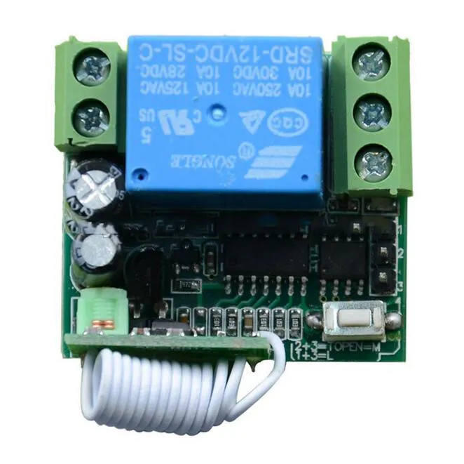 NEW 1 CH DC 12V 10 A RF Wireless Remote Control System / Radio Switch - 1Receiver & 2Transmitter 315