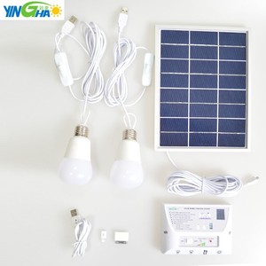 viaje universal Portable solar iluminación auto cargador de batería móvil kit sistema - Product Image 1