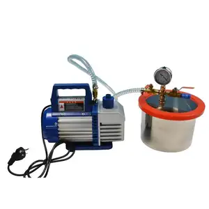 2 ליטר נירוסטה Degassing תא ערכת 2L משאבת ואקום תא