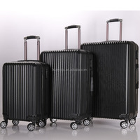 Ensemble de bagages en ABS à 4 roues pivotantes Swiss Case, 3 pièces, argent, valise rigide