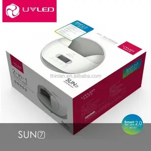 Lampu Kuku Led Sunuv Sun7 Nirkabel, Lampu Pengering Kuku Tanpa Kabel Gel Uv 48W Lampu UV LED 48W Produk Terlaris